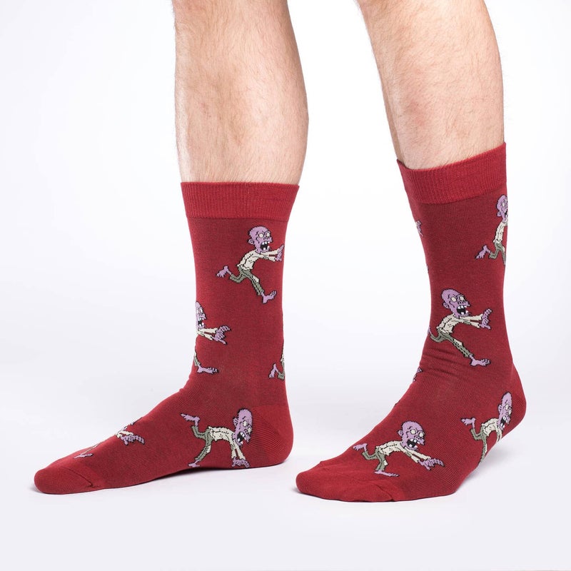 Good Luck Sock Men's Zombies Halloween Socks, Adult, Shoe Size 7-12 - Image 2